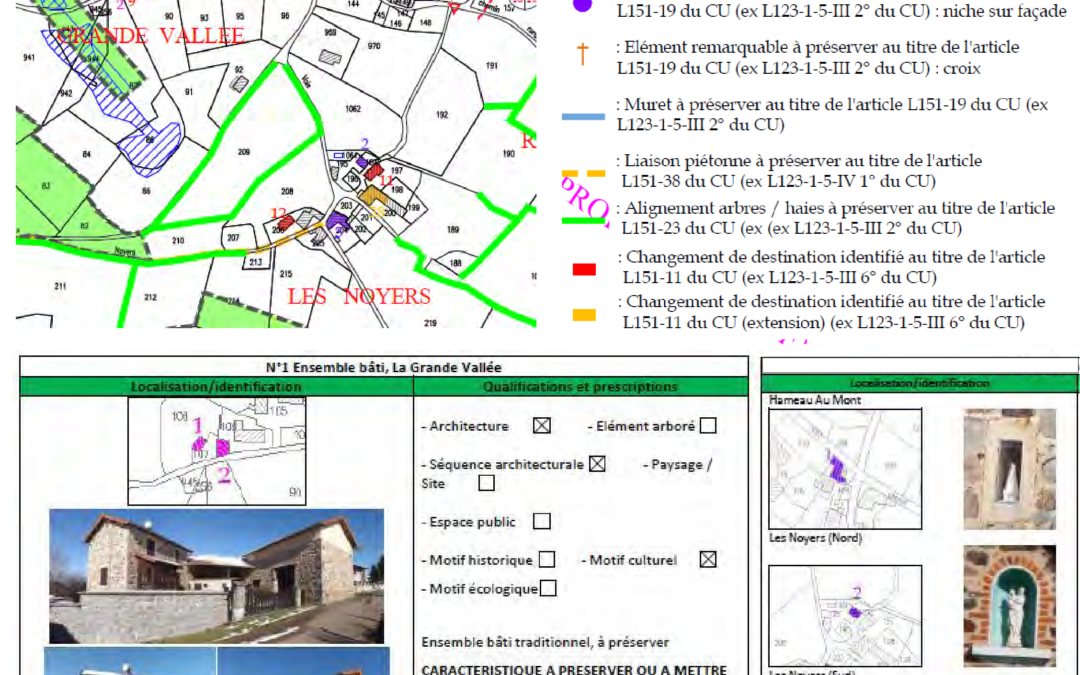 Élaboration du P.L.U.  Mise en valeur du patrimoine – Commune de Belleroche (42)