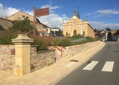 Aménagement de la traversée RD70 et de la place de l’Église – Commune de Cuinzier (42)