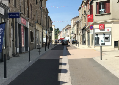 Requalification de la rue du commerce – Renaison (42)