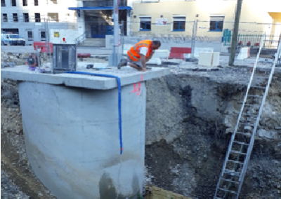 Réalisation de travaux sur le réseau d’eaux usées, commune de Saint Rambert en Bugey (01)