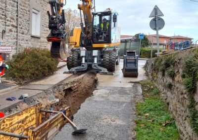 Les travaux de mise en séparatif et de réhabilitation des réseaux se poursuivent sur la Commune de Larajasse