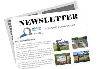 Newsletter JANVIER Réalités Environnement