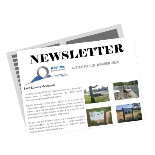 Newsletter JANVIER Réalités Environnement