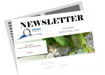 Newsletter Mars /Avril Réalités Environnement