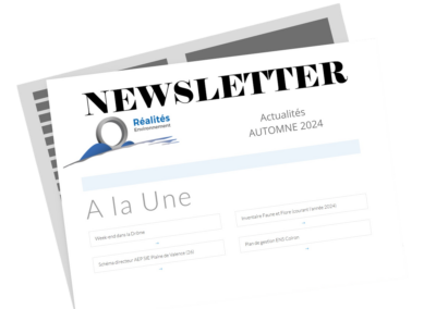 Newsletter d’AUTOMNE Réalités Environnement