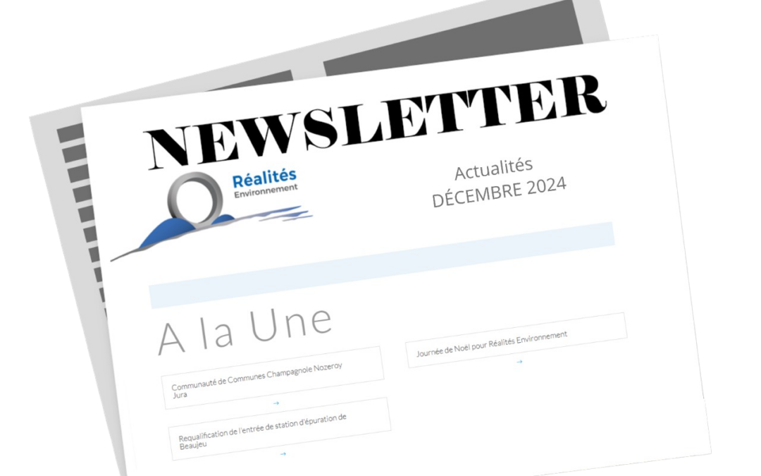 Newsletter DECEMBRE Réalités Environnement