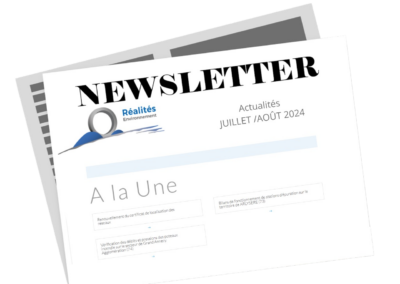 Newsletter JUILLET /AOÛT Réalités Environnement